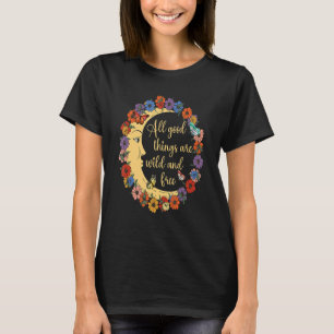 T-shirt Hippie Fleur Paix Aimer Happy Soul 2