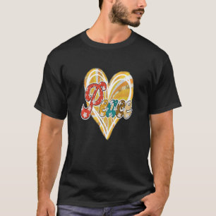 T-shirt Hippie Fleur Paix Amour Bonne Âme