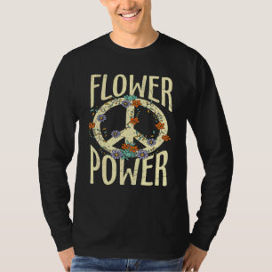 T-shirt Hippie Fleur Paix Amour Bonne Âme 8