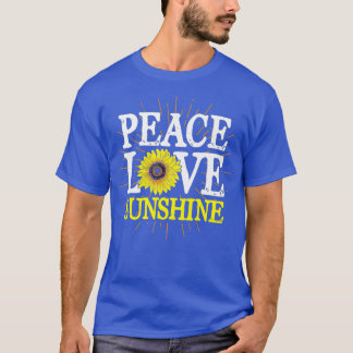 T-shirt Hippie Florist Peace Love Sunshine