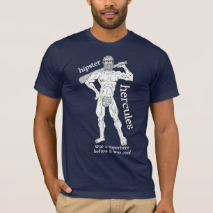 T-shirt Hippie Hercule (pour les chemises foncées)