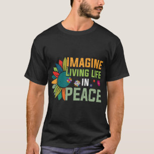 T-shirt Hippie-Imagines-Vie-Vie-En-Paix