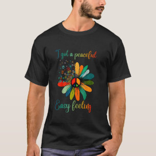 T-shirt Hippie J'ai une sensation paisible facile tourneso