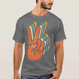 T-shirt Hippie Paix 60s les années 70 Tie Dye Hippie Cadea