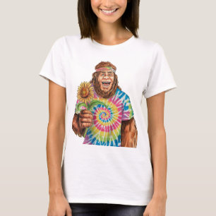 T-shirt Hippie Sasquatch Avec Tournesol