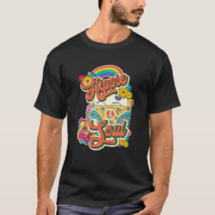 T-shirt Hippie Soul Aimer Paix Hippie Tie Dye Van Funny Gr