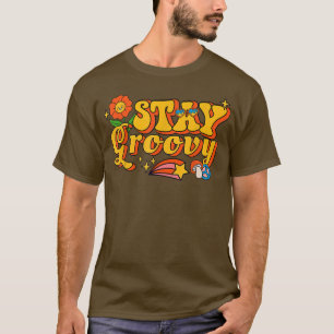 T-shirt Hippie Tournesol Rétro Restez Super esprit positif
