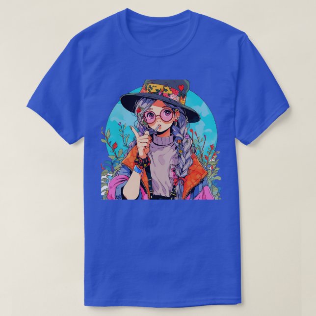 T-shirt Hippies Girl (Design devant)