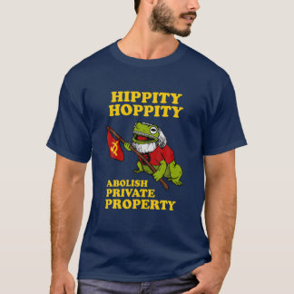 T-shirt Hippity Hoppity Abollir Propriété privée - Frog Me