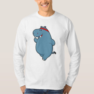 T-shirt Hippo à la course avec bandeau
