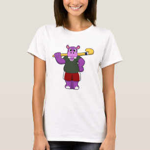 T-shirt Hippo at hockey