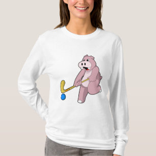 T-shirt Hippo at hockey