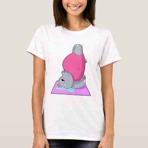 T-shirt Hippo au yoga Fitness