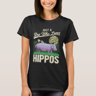 T-shirt Hippo Boy Hippopotamus Hippo 1