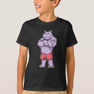 T-shirt Hippo comme Bodybuilder extrême