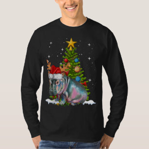 T-shirt Hippo Fiona Arbre de Noël Hippopotame