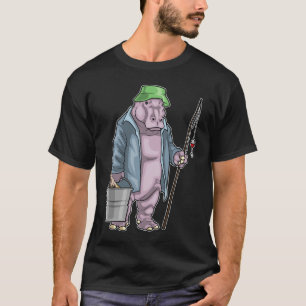 T-shirt Hippo Fisher Bucket Fishing