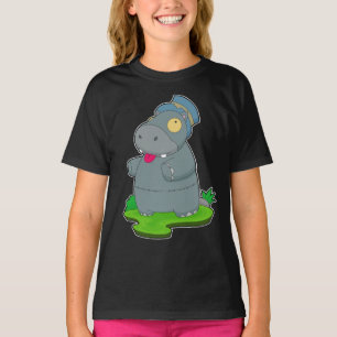 T-shirt Hippo Halloween Zombie