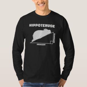 T-shirt Hippo Hippotenuse Mathématiques