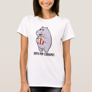 T-shirt Hippo-pop-cornemus Funny Hippo Pun