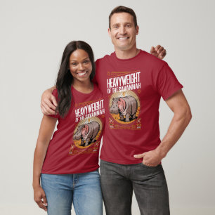 T-shirt Hippo Power Heavweight Savannah Design