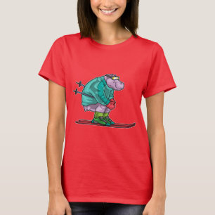 T-shirt Hippo Skier lunettes Ski