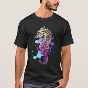 T-shirt Hippocampe Coloré I Animal Marin I Océan I Hippoca