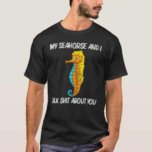 T-shirt Hippocampe Cool Pour Hommes Femmes Océan Mer Anima