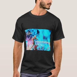 T-shirt Hippocampe dans un lagon coloré