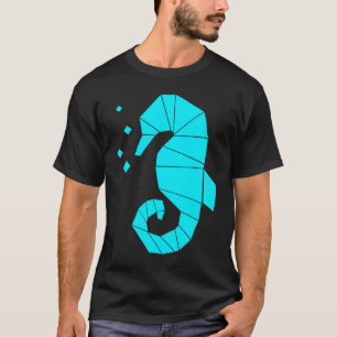 T-shirt Hippocampe de mer Polygone Aquatique Poisson de me