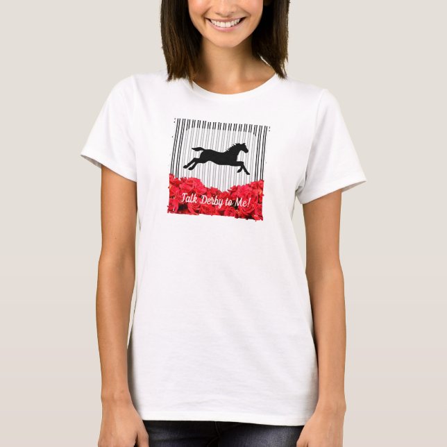 T-shirt Hippocampe et Roses Derby (Devant)