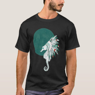 T-shirt Hippocampe indigène