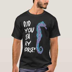 T-shirt Hippocampe Polygone de mer Poisson Aquatique Hippo