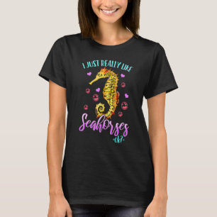 T-shirt Hippocampes Cheval Marin Amoureux de l'Hippocampe