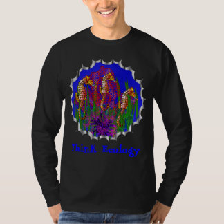 T-shirt Hippocampes de corail de fan d'anémones de chemise