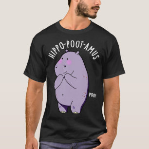 T-shirt Hippopootamus drôle Farny Farting Hippo Pun 1