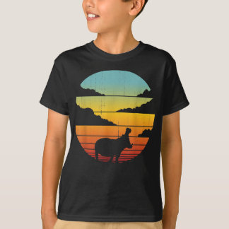 T-shirt Hippopotame 60 les années 70 Hommes Femmes Hippo