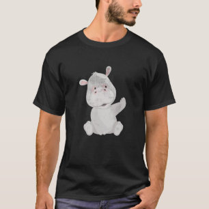 T-shirt Hippopotame adorable Baby Hippopotame Hippopotame 