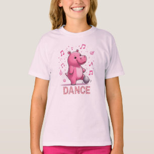 T-shirt Hippopotame ami disco danse musical