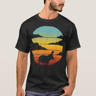 T-shirt Hippopotame des années 60 les années 70 Hippo   Hi