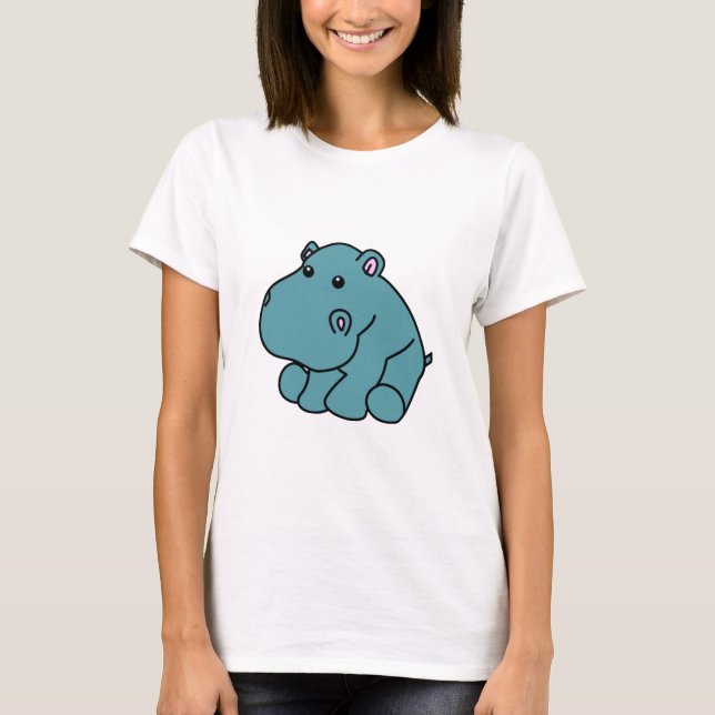 T-shirt Hippopotame heureux (Devant)