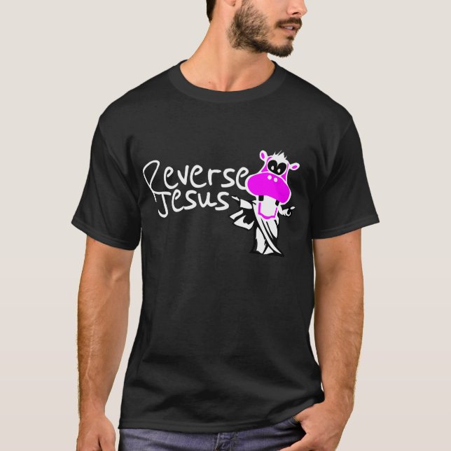 T-shirt Hippopotame inverse d'alléluia (Devant)