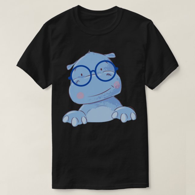 T-shirt Hippopotame scolaire (Design devant)