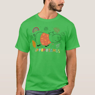 T-shirt Hippopotamus Safari Animals vintage