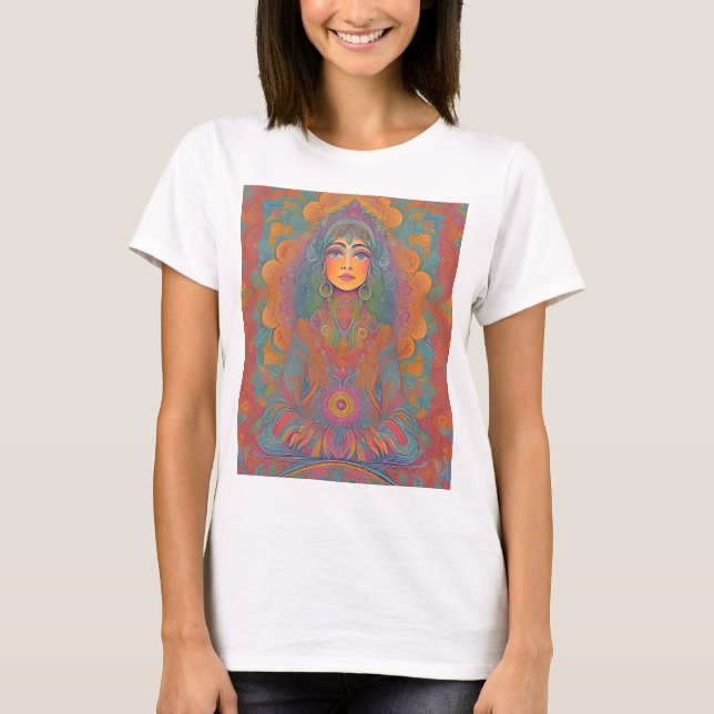 T-shirt "hippy" coloré (Devant)