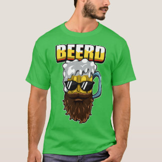 T-shirt Hipster Beerd Beer Et Brewer