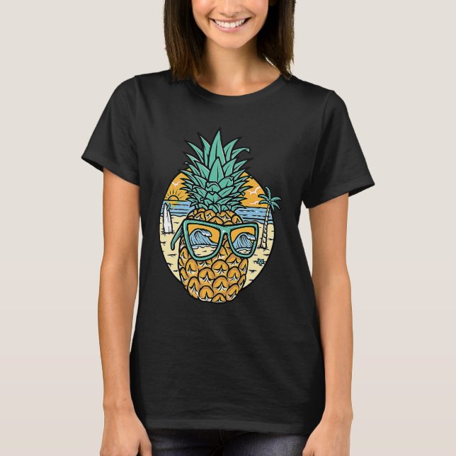 T-shirt Hipster Pineapple Love Motivation  Love Pineapple  (Devant)
