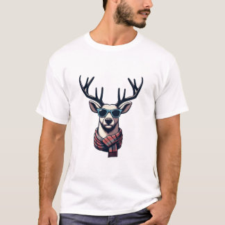 T-shirt Hipster Reindeer