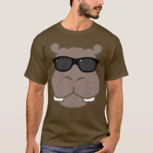 Hircyon Hippo Graphic Tee (Brown)