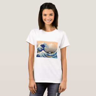 T-shirt Hiroshige La Grande Vague De Kanagawa